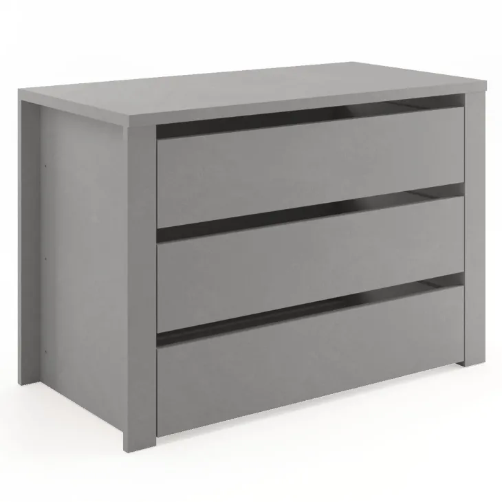 Cassettiera interna 3 cassetti per armadio modulo 90cm grigio scuro Batty