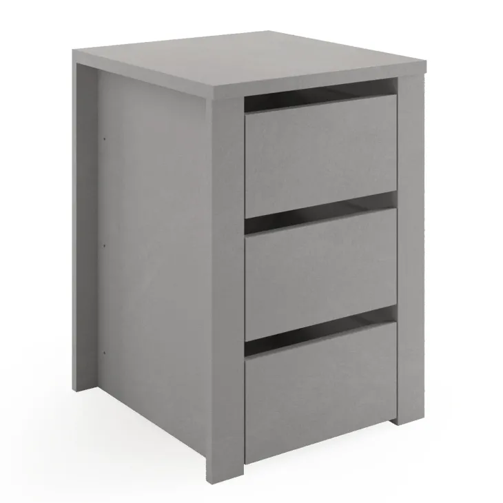 Cassettiera interna 3 cassetti per armadio modulo 45cm grigio scuro Batty