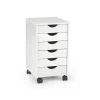 Cassettiera ufficio 37x63cm con ruote bianca Jacson