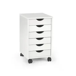 Cassettiera ufficio 37x63cm con ruote bianca Jacson