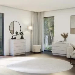 Cassettiera 70x75h cm 3 cassetti beige cashmere Kitri