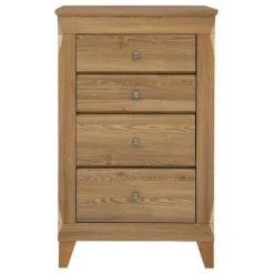 Cassettiera 72x116h cm 4 cassetti rovere scuro Lucca