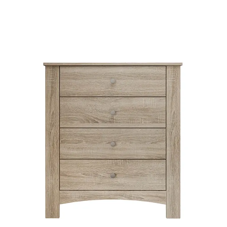 Cassettiera 80x90h cm 4 cassetti rovere sonoma Londra