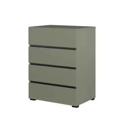Cassettiera 60x79h cm 4 cassetti verde Lolla