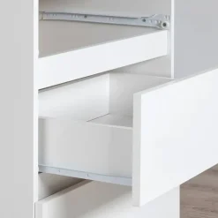 Cassettiera 140x100h cm moderna 8 cassetti bianco Living