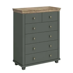 Cassettiera 90x113h cm moderna verde quercia Texel