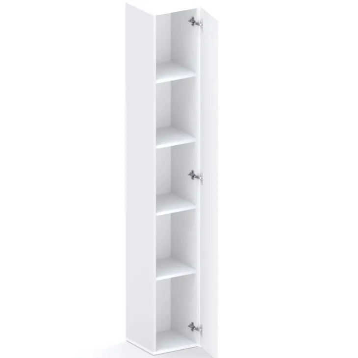 Colonna a terra 28x186h cm 1 anta reversibile multiuso bianco lucido Sunset