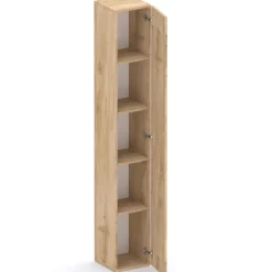 Colonna a terra 28x186h cm 1 anta reversibile multiuso rovere chiaro Sunset