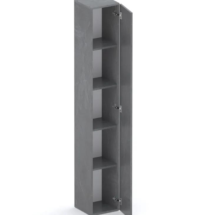 Colonna a terra 28x186h cm 1 anta reversibile multiuso antracite Sunset