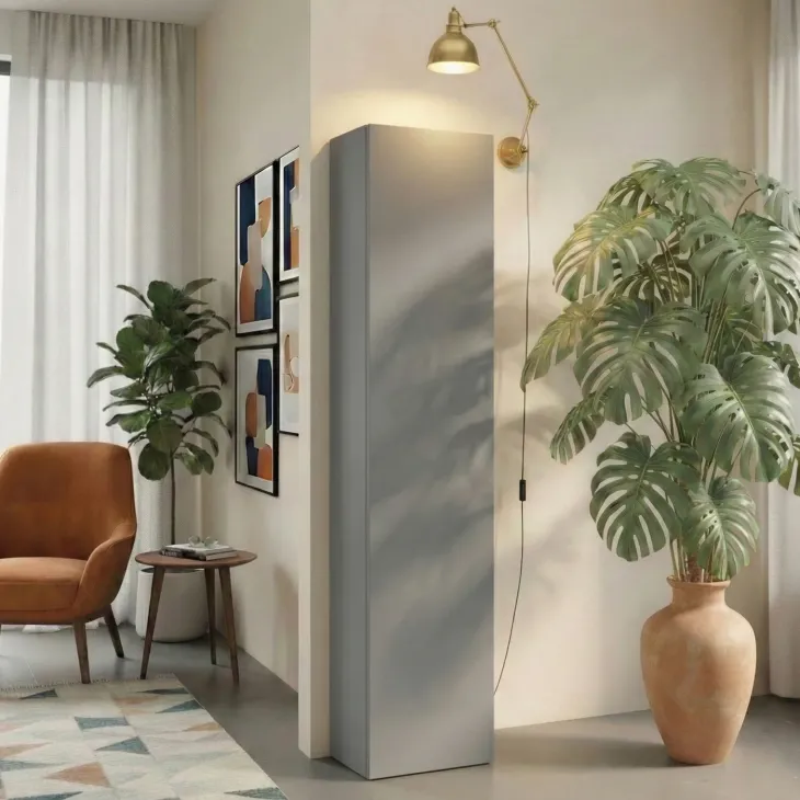 Colonna a terra 55x186h cm multiuso 1 anta reversibile grigio scuro Sunset