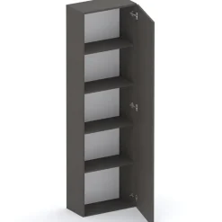 Colonna a terra 55x186h cm multiuso 1 anta reversibile ossido nero Sunset
