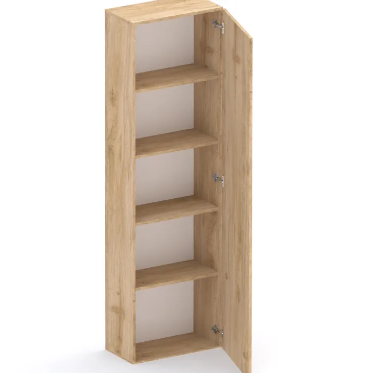 Colonna a terra 55x186h cm multiuso 1 anta reversibile rovere chiaro Sunset