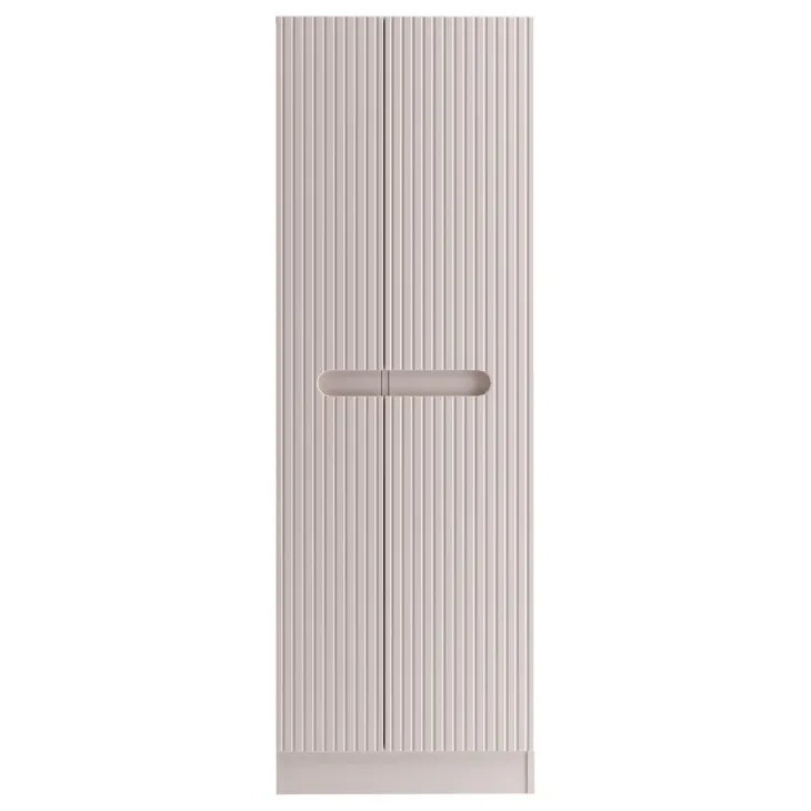 Colonna bagno lavanderia 60x180h cm multiuso cannettato beige Cleany