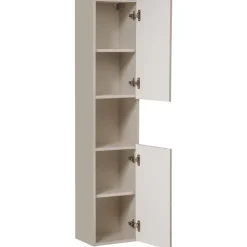 Colonna bagno sospesa 30x140h cm 1 anta beige cashmere Neutry
