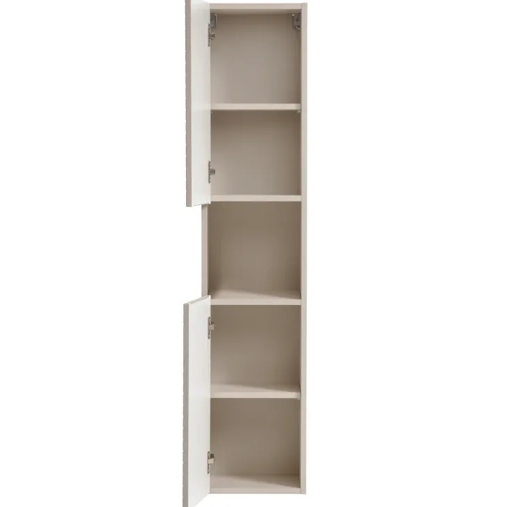 Colonna bagno sospesa 30x140h cm 1 anta beige cashmere Neutry