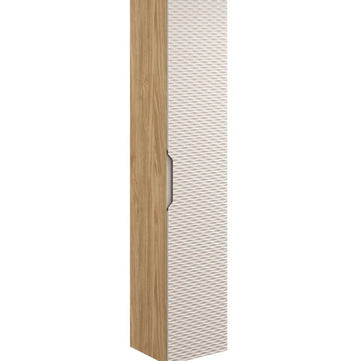 Colonna bagno sospesa 35x170h cm 1 anta beige rovere Swim