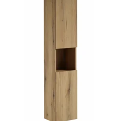 Colonna bagno sospesa 30x140h cm 2 ante rovere Rovery