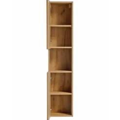 Colonna bagno sospesa 30x140h cm 2 ante rovere Rovery
