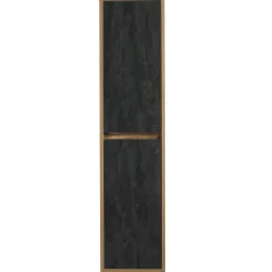 Colonna bagno sospesa 40x170h cm 2 ante rovere antracite Stony