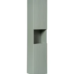 Colonna bagno sospesa 30x140h cm cannettato 2 ante verde salvia Greeny