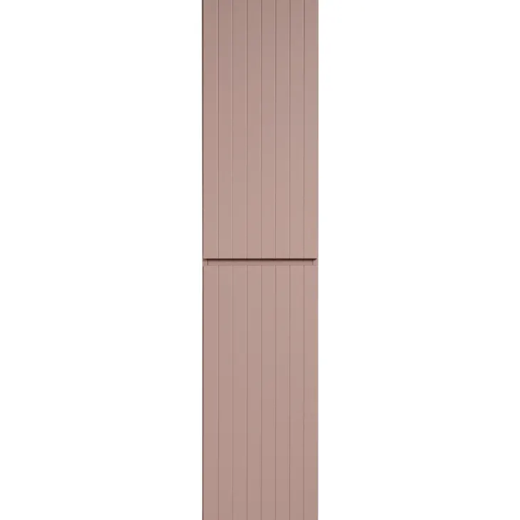 Colonna bagno sospesa 35x160h cm cannettato 2 ante rosa Autentic
