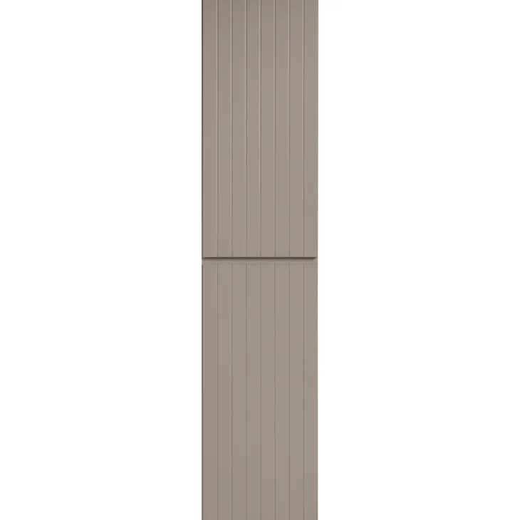 Colonna bagno sospesa 35x160h cm cannettato 2 ante beige Autentic