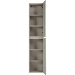 Colonna bagno sospesa 35x160h cm cannettato 2 ante beige Autentic
