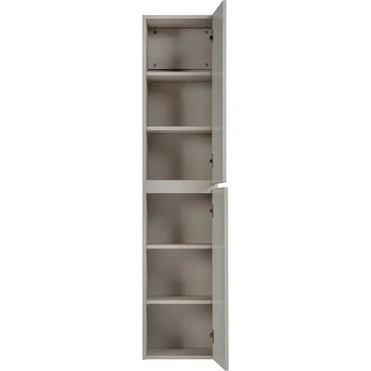 Colonna bagno sospesa 35x160h cm cannettato 2 ante beige Autentic
