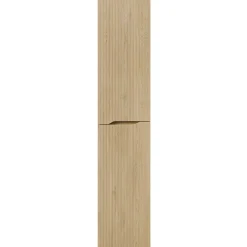 Colonna bagno sospesa 35x170h cm cannettato 2 ante rovere Pretty