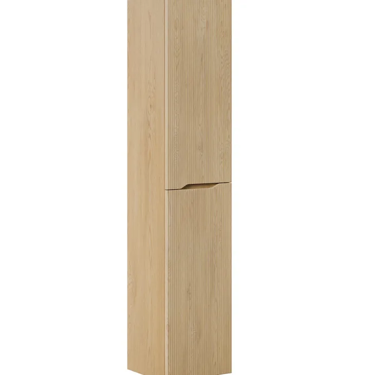 Colonna bagno sospesa 35x170h cm cannettato 2 ante rovere Pretty