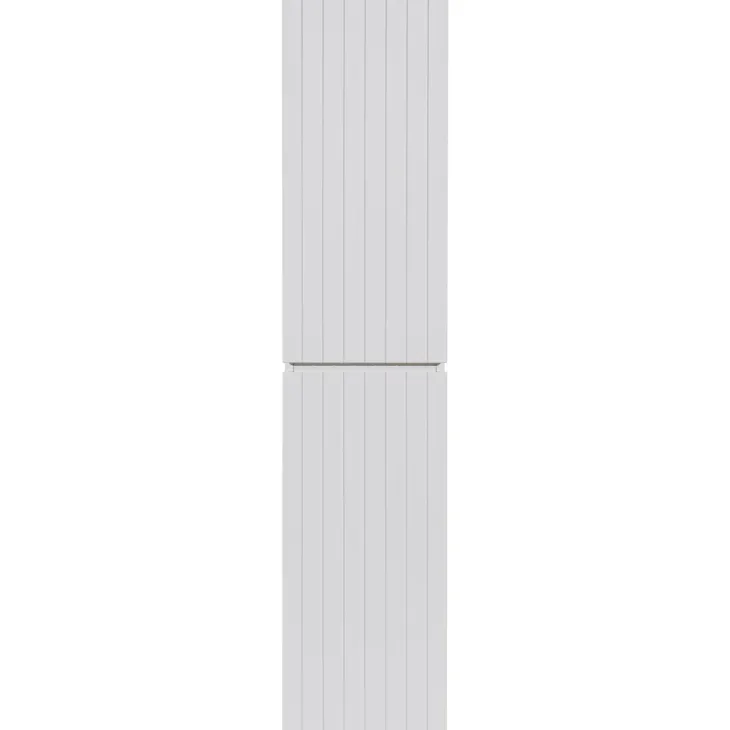 Colonna bagno sospesa 35x160h cm cannettato 2 ante bianco Autentic