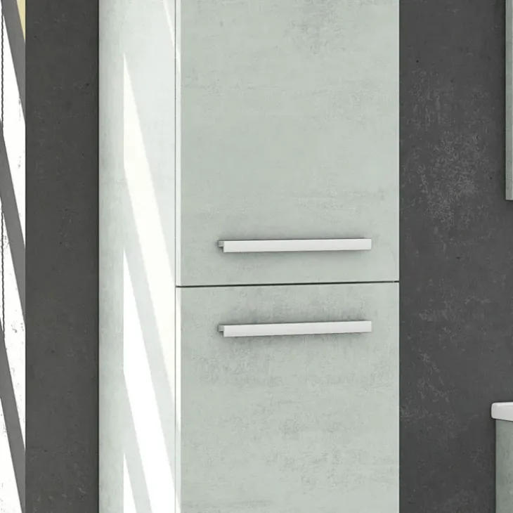 Colonna bagno sospesa 30x150h cm cemento Oscar