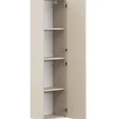 Colonna bagno sospesa 35x140h cm fresato 1 anta beige Sand