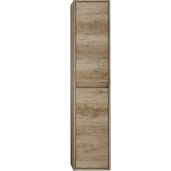 Colonna bagno sospesa 30x140h cm moderna rovere chiaro Eveline