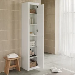 Colonna bagno 42x195h cm 1 anta bianco lucido Turny