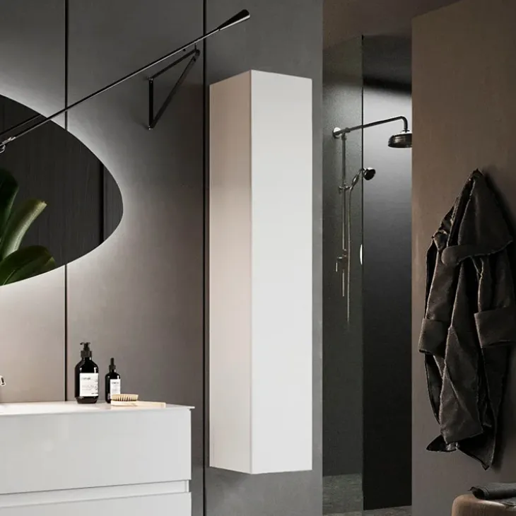 Colonna bagno 25x138h cm 1 anta bianco lucido Moon