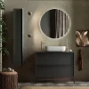 Colonna bagno 26x138h cm 1 anta nero frassinato Absolut