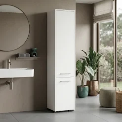 Colonna bagno 30x140h cm 2 ante bianco Woters