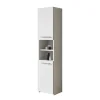 Colonna bagno 40x170h cm moderna con ripiano bianco Ramona