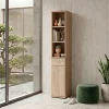 Colonna con libreria 30x203h cm rovere sonoma California Gihome®