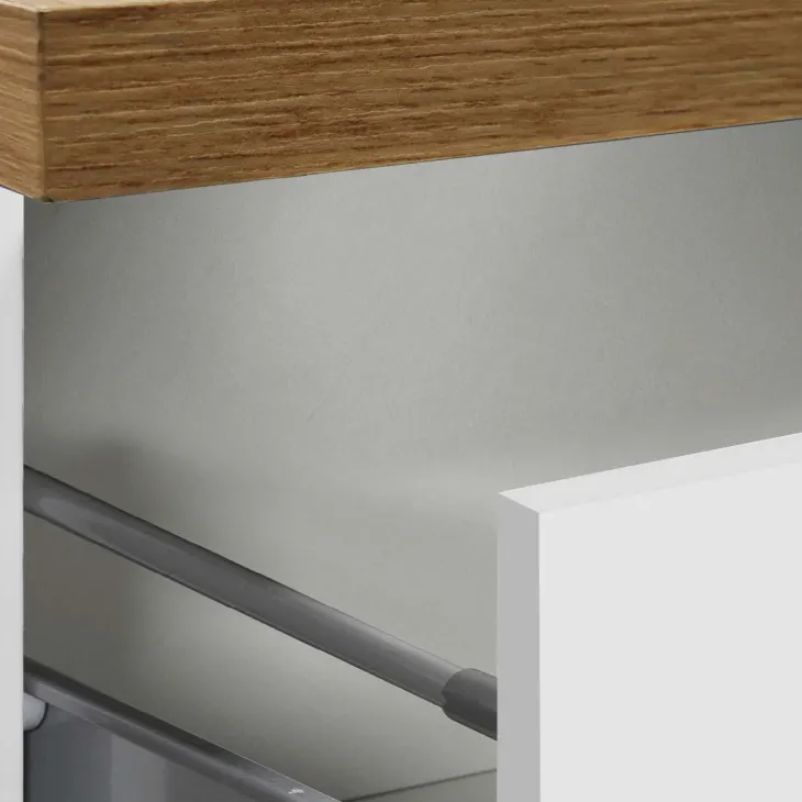 Colonna frigo dispensa cucina 90x165h cm moderna bianco rovere Gourmet