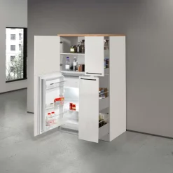 Colonna frigo dispensa cucina 90x165h cm moderna bianco rovere Gourmet