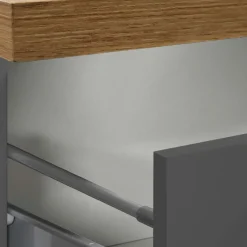Colonna frigo dispensa cucina 90x165h cm moderna antracite rovere Gourmet