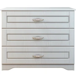Comò classico 99x78h cm 3 cassetti bianco Friuli