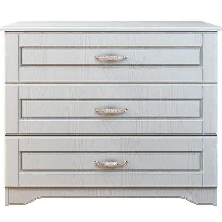Comò classico 99x78h cm 3 cassetti bianco Friuli