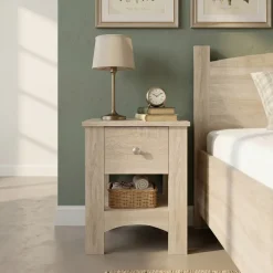 Comodino 45x35 cm moderno rovere sonoma Londra