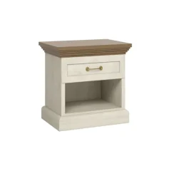 Comodino 57x50h cm 1 cassetto pino frassinato rovere Blend