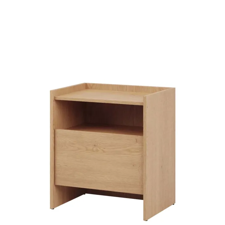 Comodino 53x60h cm 1 cassetto rovere Girone