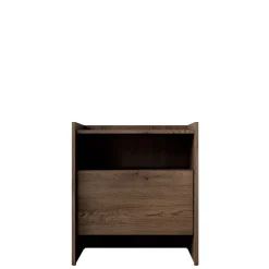 Comodino 53x60h cm 1 cassetto rovere scuro Girone
