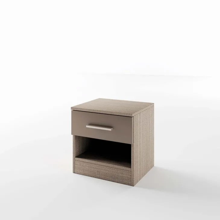Comodino 40x41h cm 1 cassetto rovere scuro marrone Selvaggia Gihome®